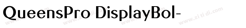 QueensPro DisplayBol字体转换